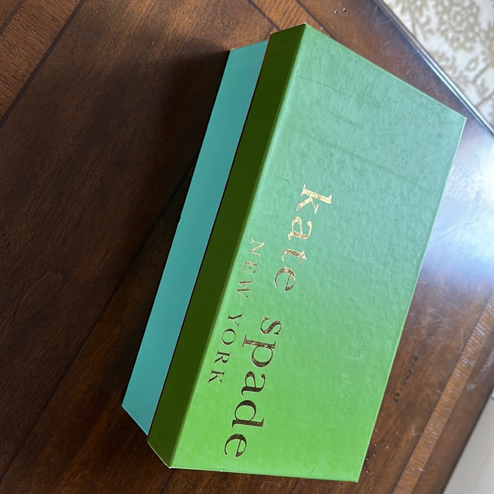 Mazie light blue denim kitten heel kate spade - new in box never worn